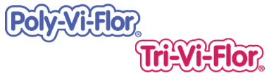 Poly-Vi-Flor and Tri-Vi-Flor logos